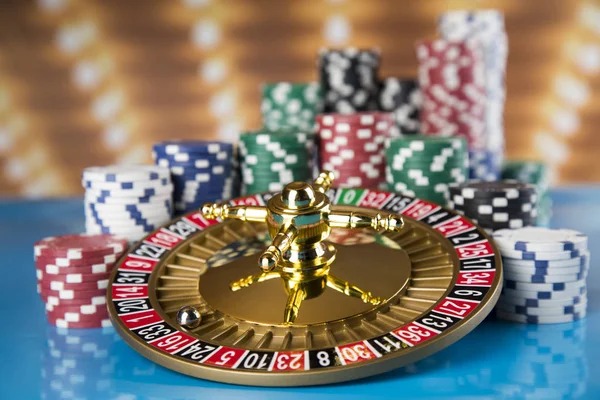 Live roulette table with spinning wheel and chip placement interface